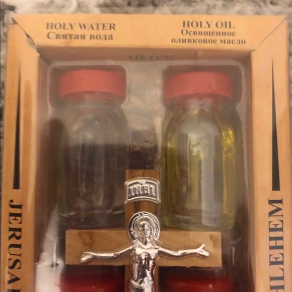 Set of Holy water, incense, earth, oil - Picture 2 of 5